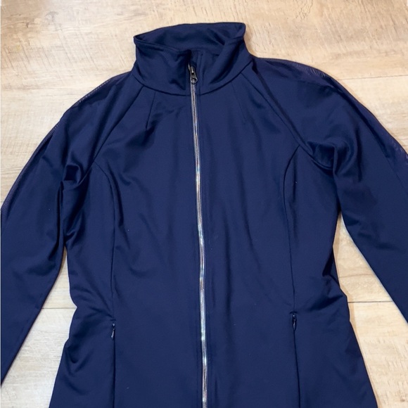 Alo Yoga Women’s Kata Full Zip Mesh Sleeves Jacket Size Large - Picture 3 of 8